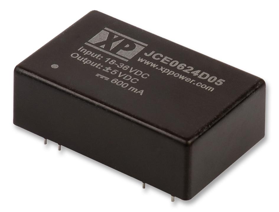 JCE0624D24 DC/DC CONVERTER, 6W, +/-24V, +/-0.125A XP POWER