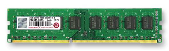 TS1GLK64V6H MEMORY, 8GB, DIMM, DDR3, 1600MHZ TRANSCEND