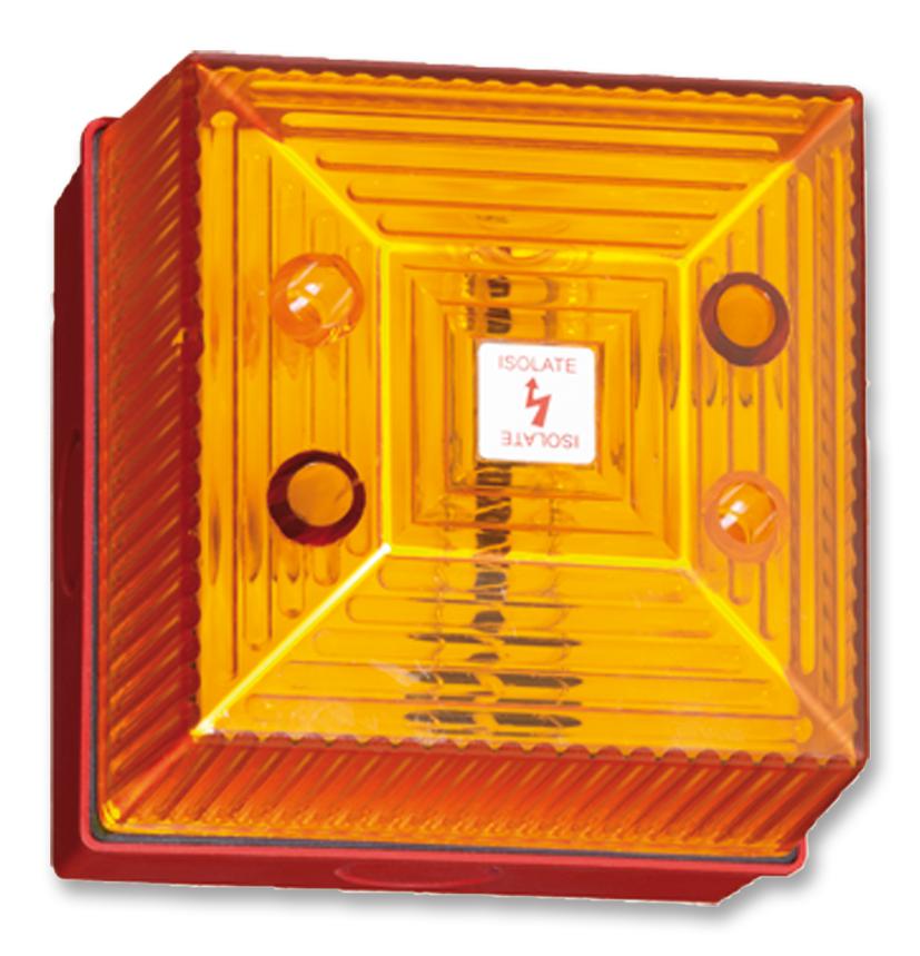 FL40/D50/A/RN VISUAL SIGNAL INDICATOR, AMBER, IP65 CLIFFORD AND SNELL