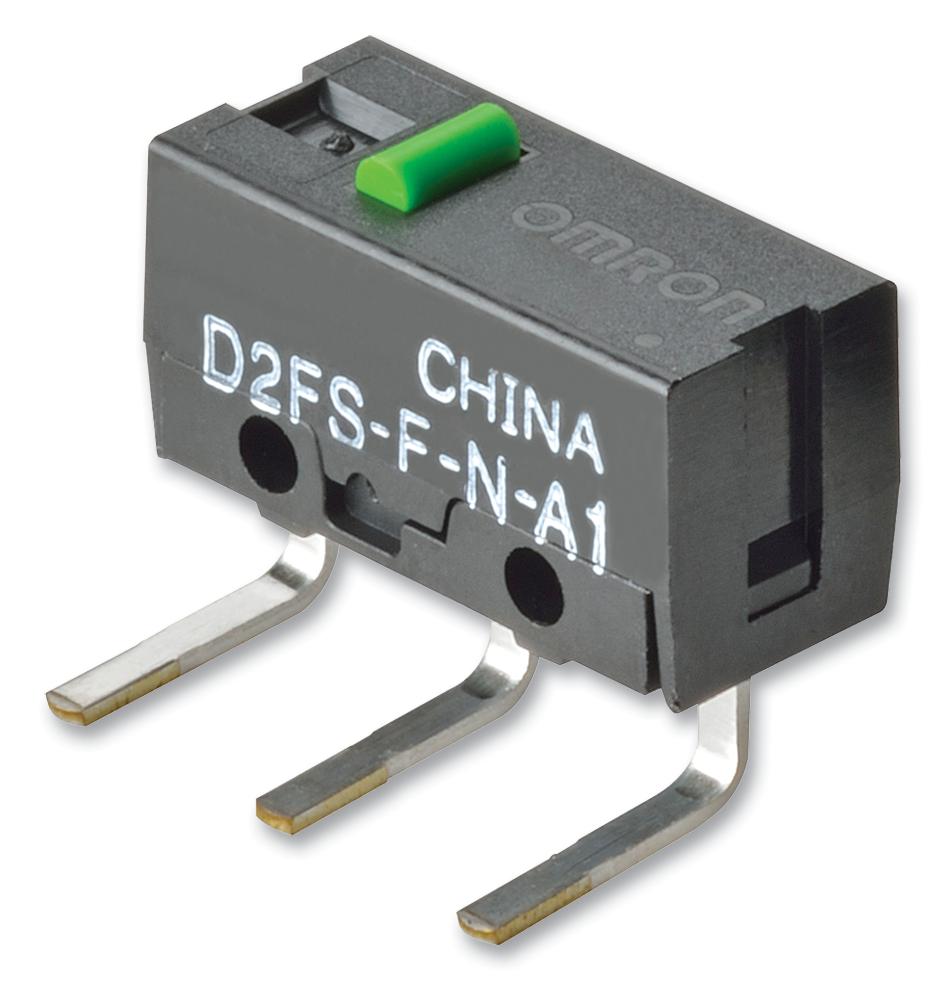 D2FS-F-N-A MICROSWITCH, PLUNGER, SPST, 0.1A, 6VDC OMRON