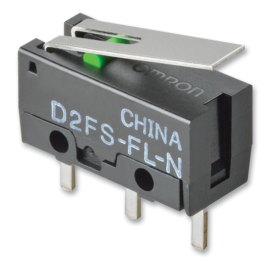D2FS-FL-N MICROSWITCH, LEVER, SPST, 0.1A, 6VDC OMRON