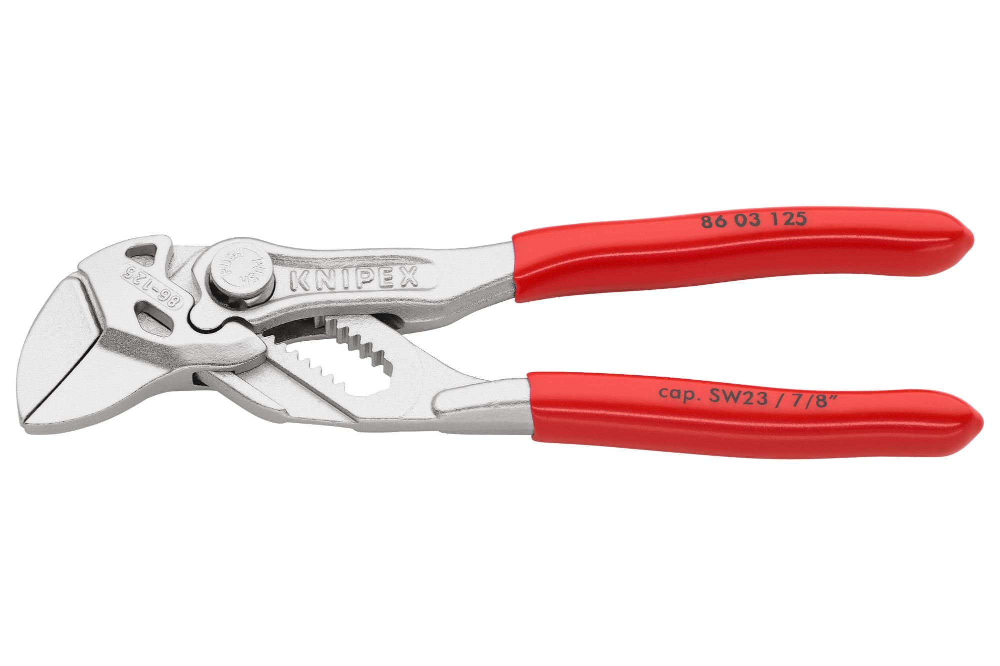 86 03 125 MINI PLIER WRENCH, NICKEL PLATED, 125MM KNIPEX