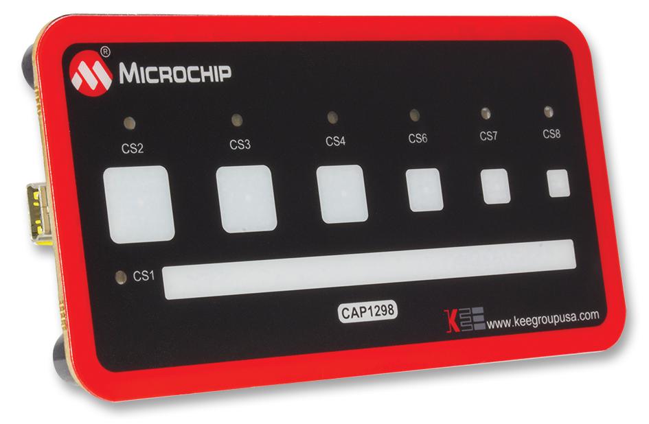 DM160223 EVALUATION BOARD, CAPACITIVE TOUCH MICROCHIP