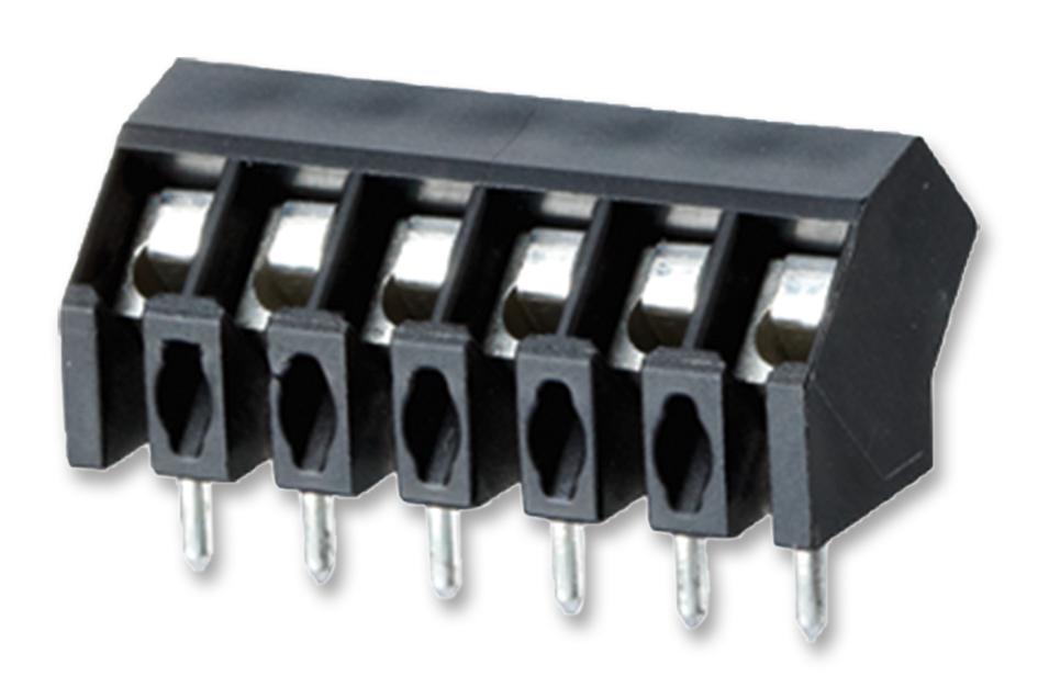 31105106 TERMINAL BLOCK, WIRE TO BRD, 6POS, 16AWG METZ CONNECT