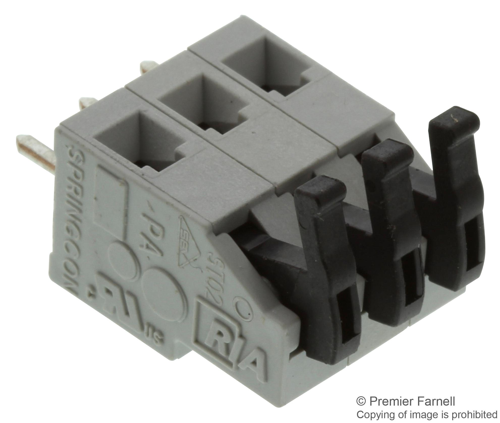 AST0250304 TERMINAL BLOCK, WIRE TO BRD, 3POS, 14AWG METZ CONNECT