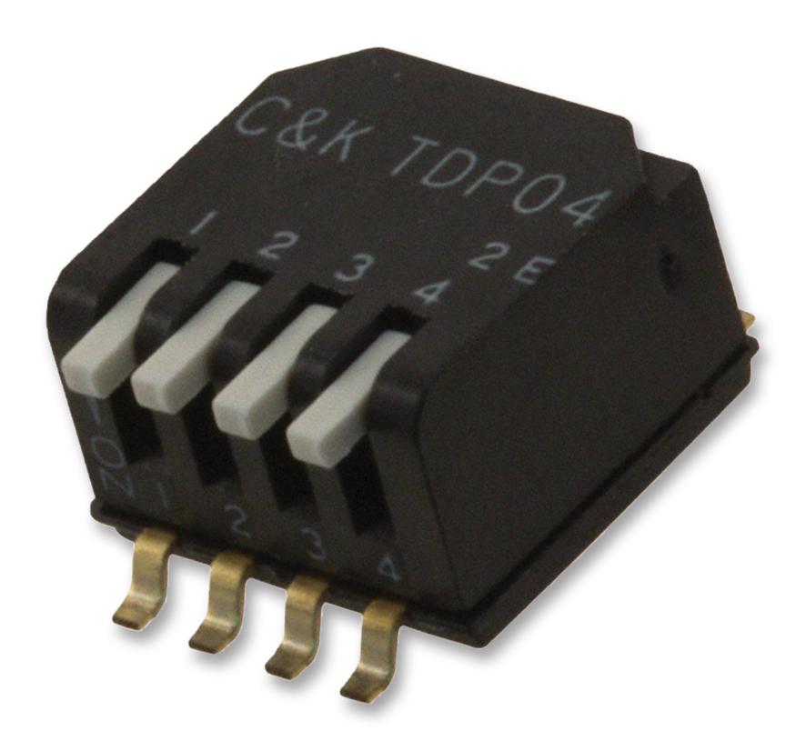TDP04H1SBD1 SWITCH DIP SIDE 4POS SMD C&K COMPONENTS