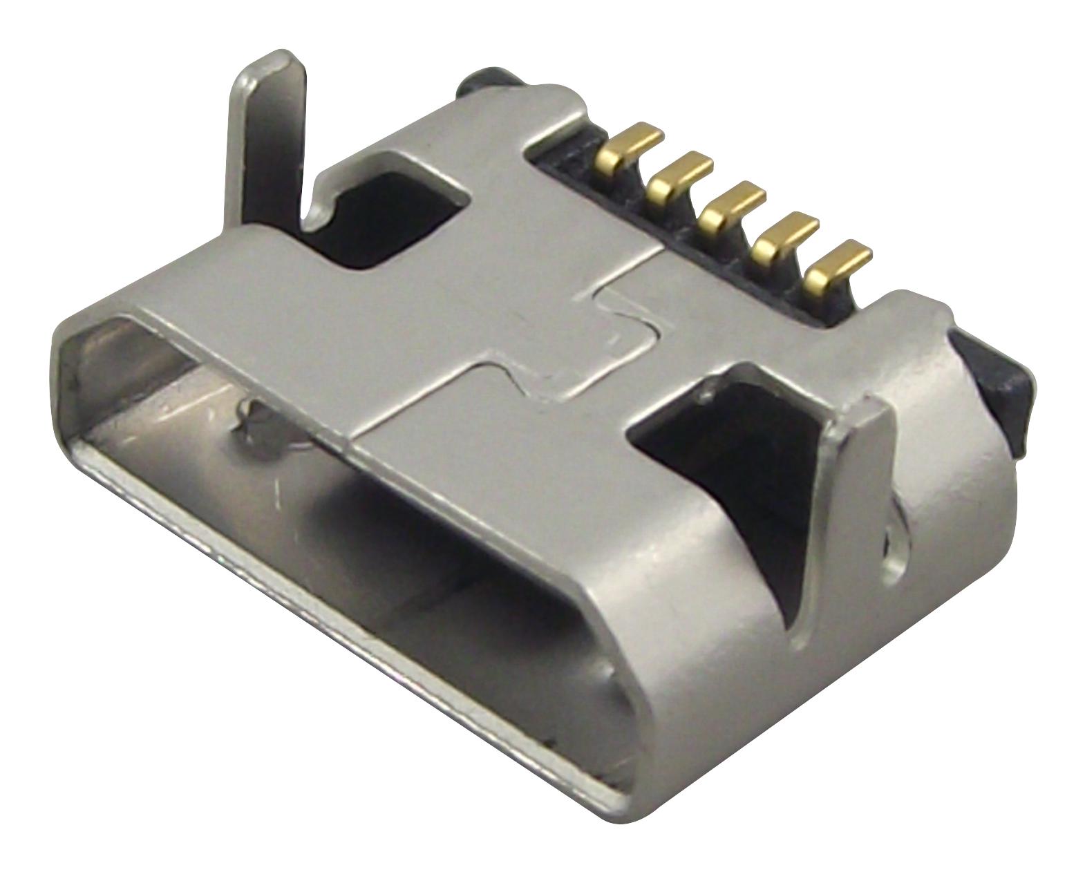 USB3076-30-A MICRO USB, 2.0 TYPE B, RECEPTACLE, SMT GCT (GLOBAL CONNECTOR TECHNOLOGY)