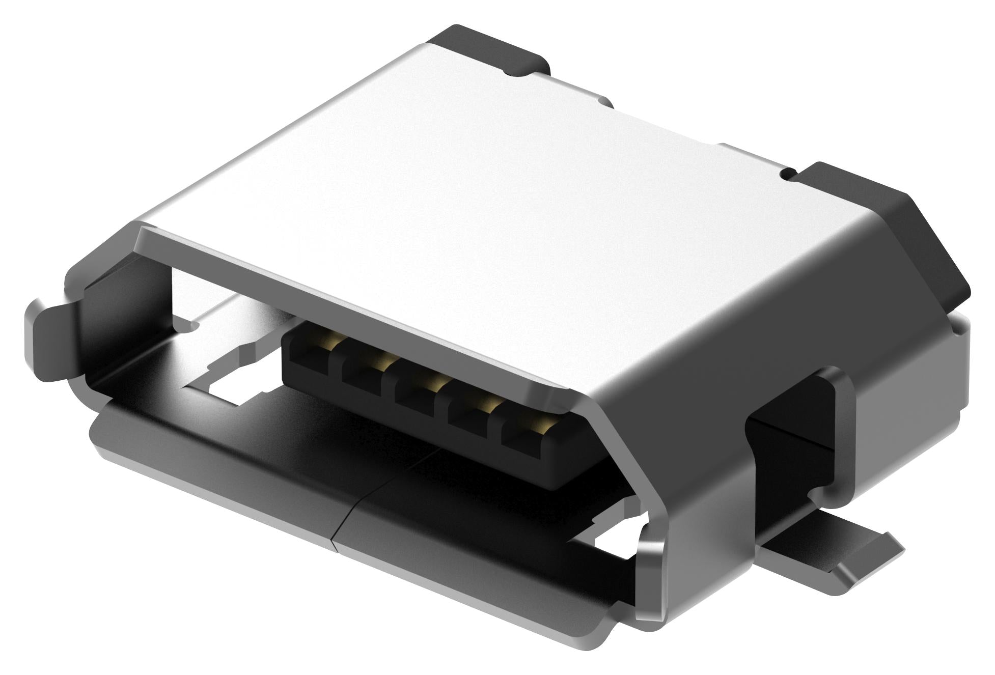 USB3100-30-A MICRO USB, 2.0 TYPE B, RECEPTACLE, SMT GCT (GLOBAL CONNECTOR TECHNOLOGY)