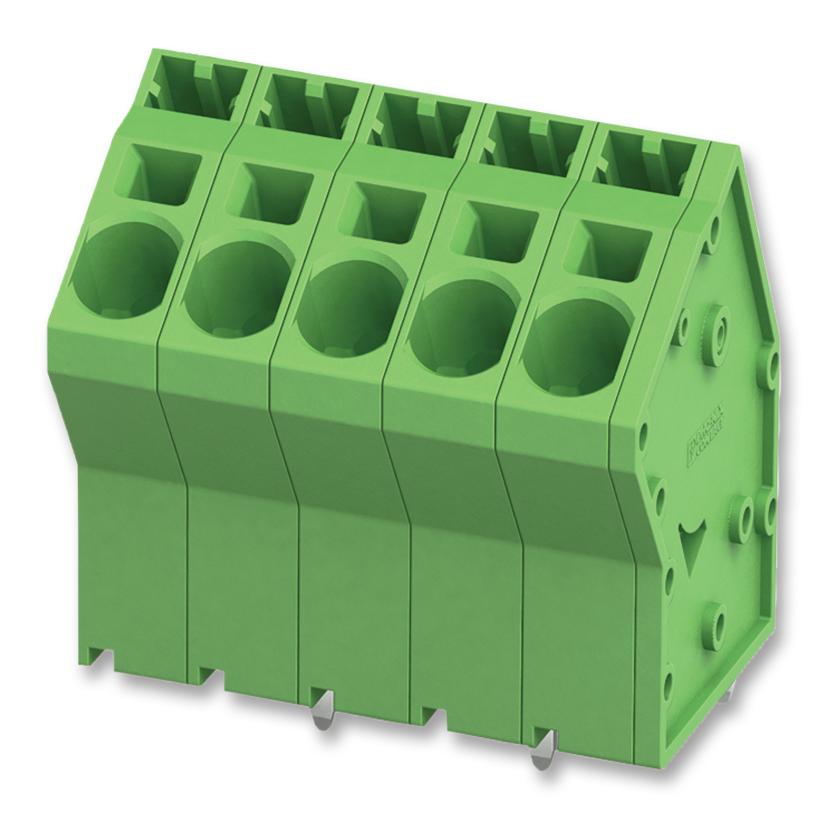 SPTA 5/ 4-7,5-ZB TERMINAL BLOCK, WIRE TO BRD, 4POS, 8AWG PHOENIX CONTACT