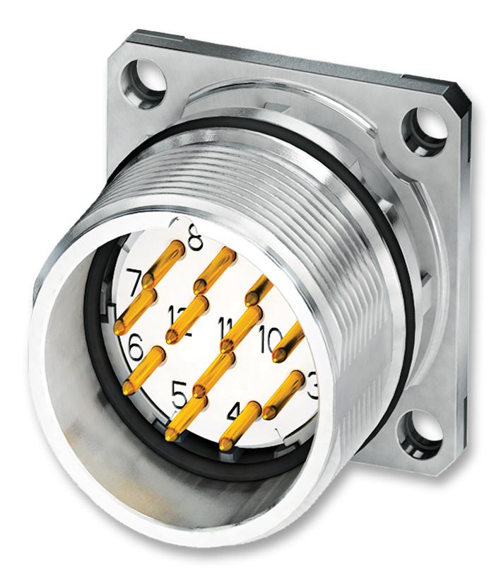 1619960 CIRCULAR CONNECTOR, RCPT, 17POS, PANEL PHOENIX CONTACT