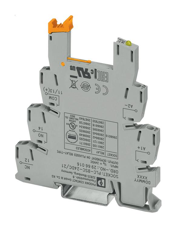 2966016 RELAY SOCKET, 5PIN, SCREW PHOENIX CONTACT