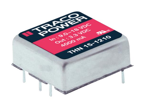 THN 15-1223 DC-DC CONVERTER, 2 O/P, 15W TRACO POWER