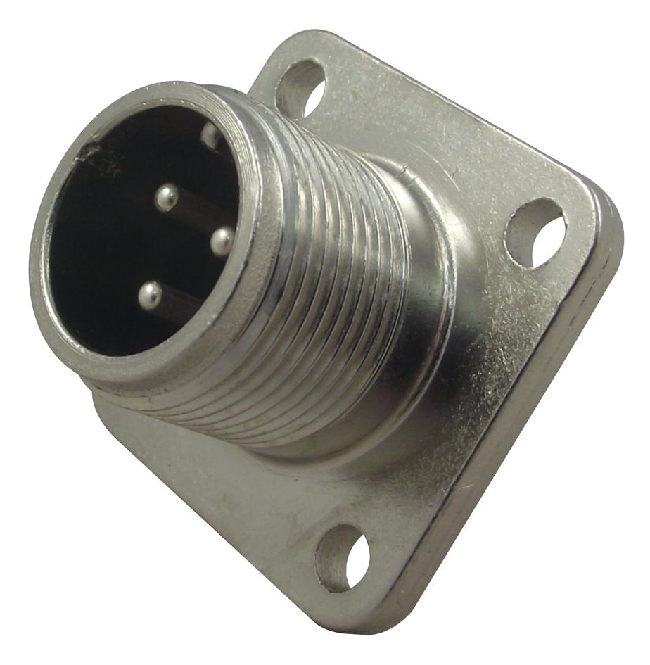 CA02COME10SL-3P CIRCULAR CONNECTOR, RCPT, 10SL-3, FLANGE ITT CANNON