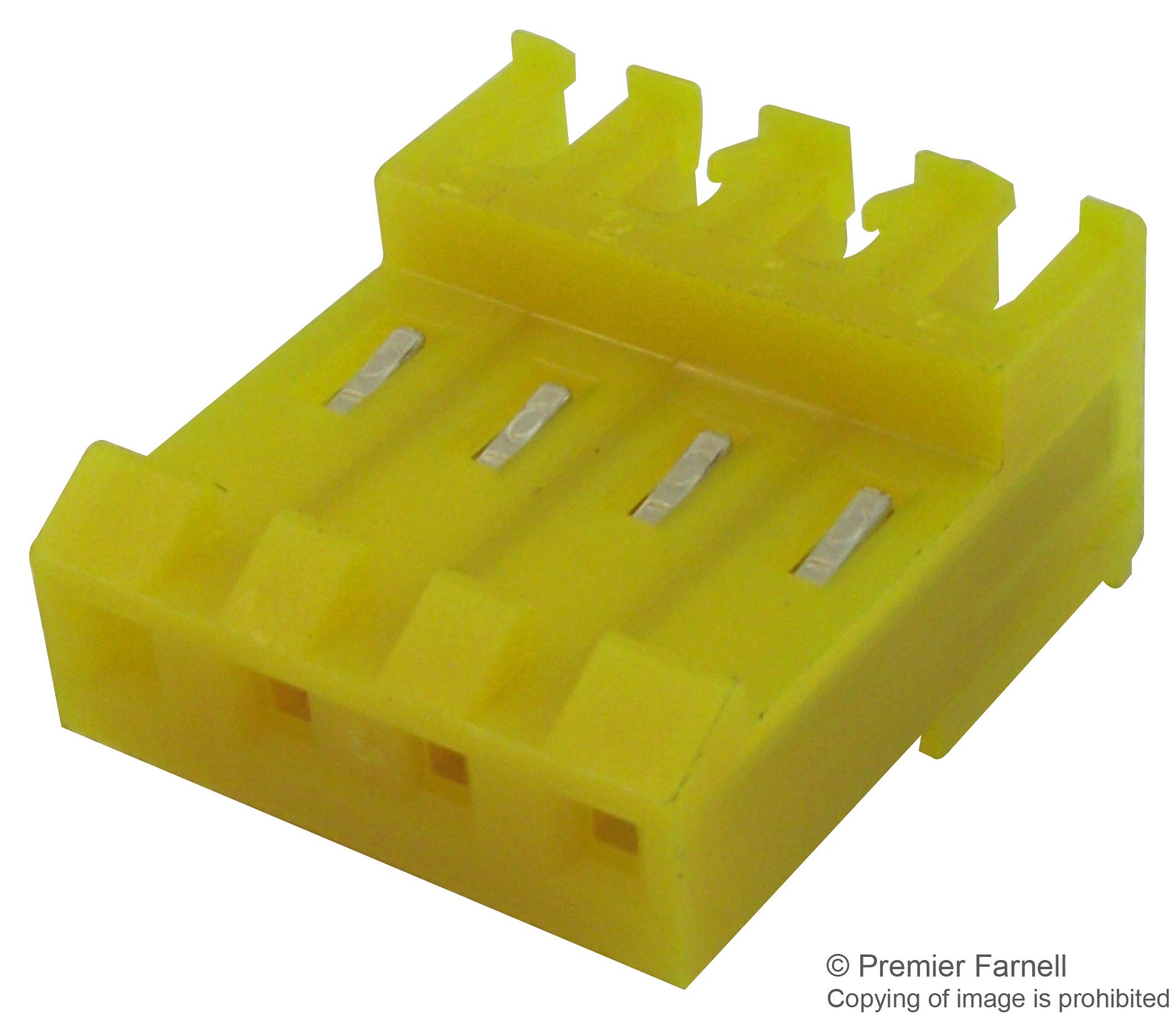 3-640600-4 PLUG & SOCKET CONN HOUSING, NYLON 6/6 AMP - TE CONNECTIVITY