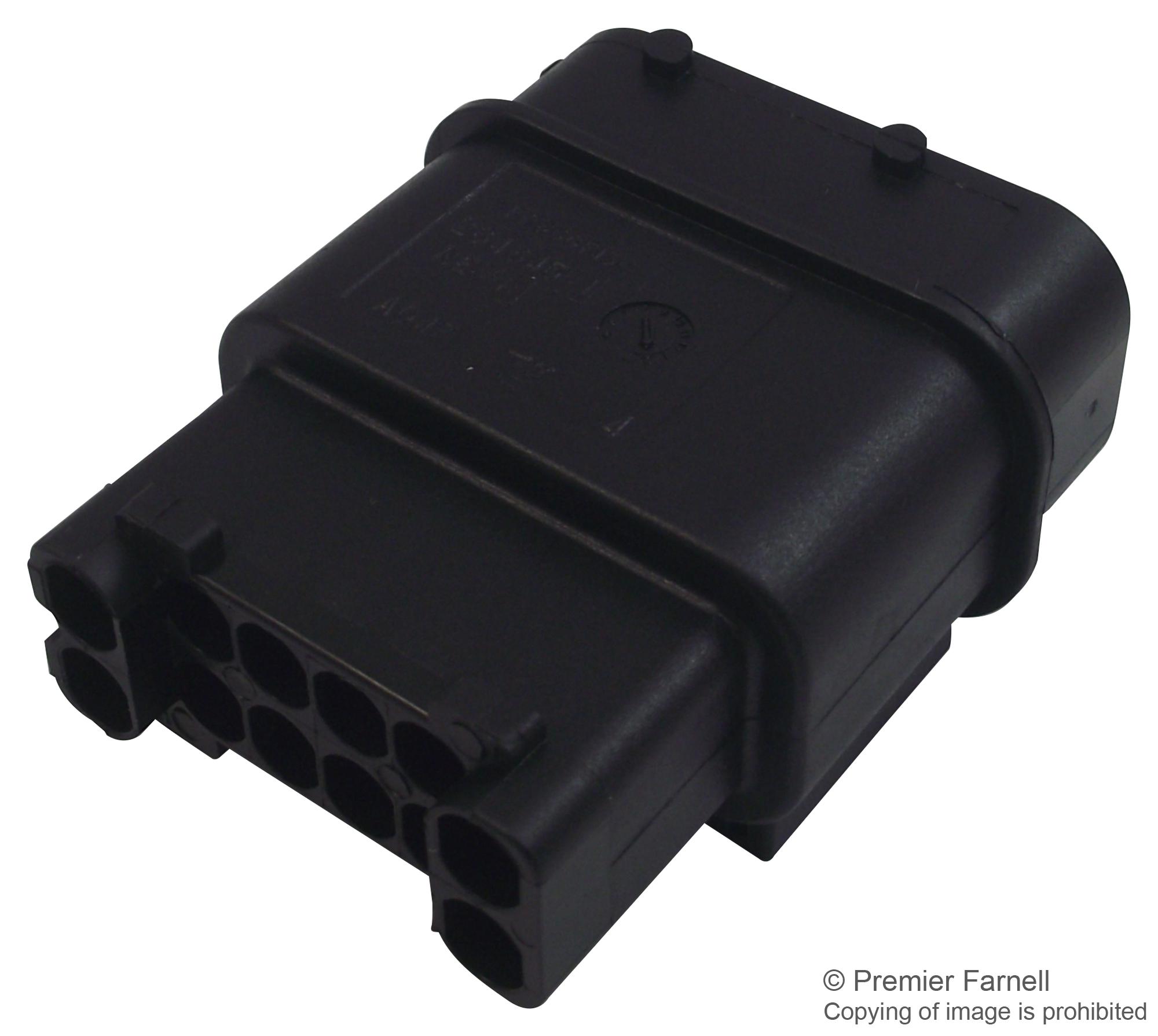284844-1 RECTANGULAR PWR HOUSING, LATCH, CABLE AMP - TE CONNECTIVITY
