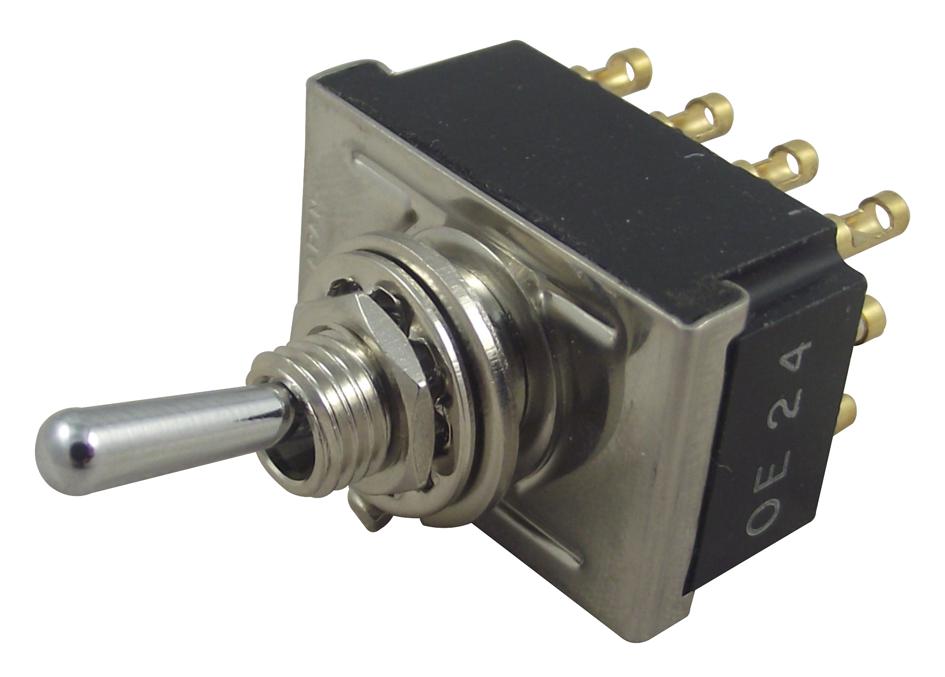 3-6437630-5. TOGGLE SWITCH, 4PDT, 6A, 125V ALCOSWITCH - TE CONNECTIVITY