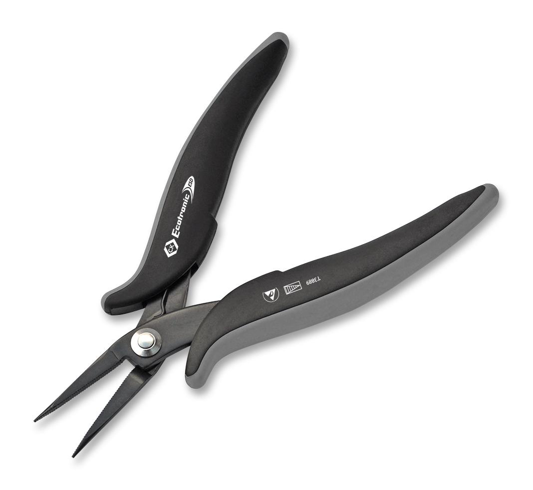 T3889 PLIER, LONG SNIPE NOSE, 8AWG CK TOOLS