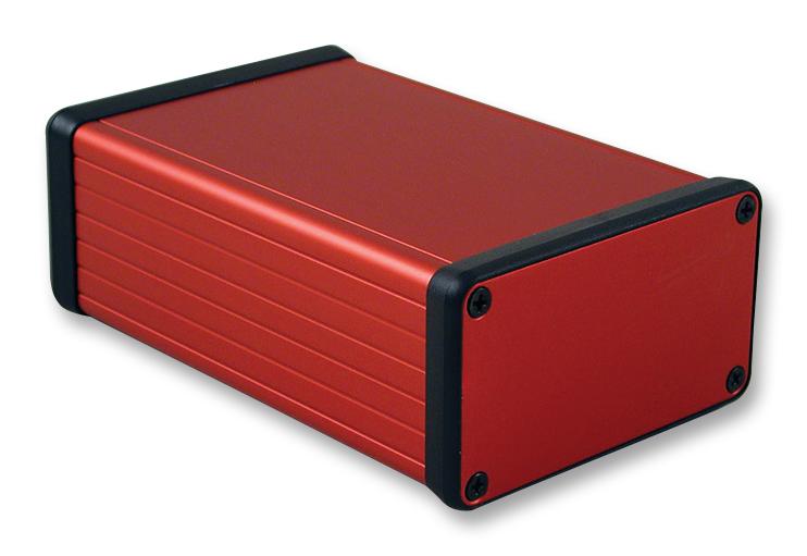 1455K1201RD PCB BOX ENCLOSURE, ALUM, RED HAMMOND