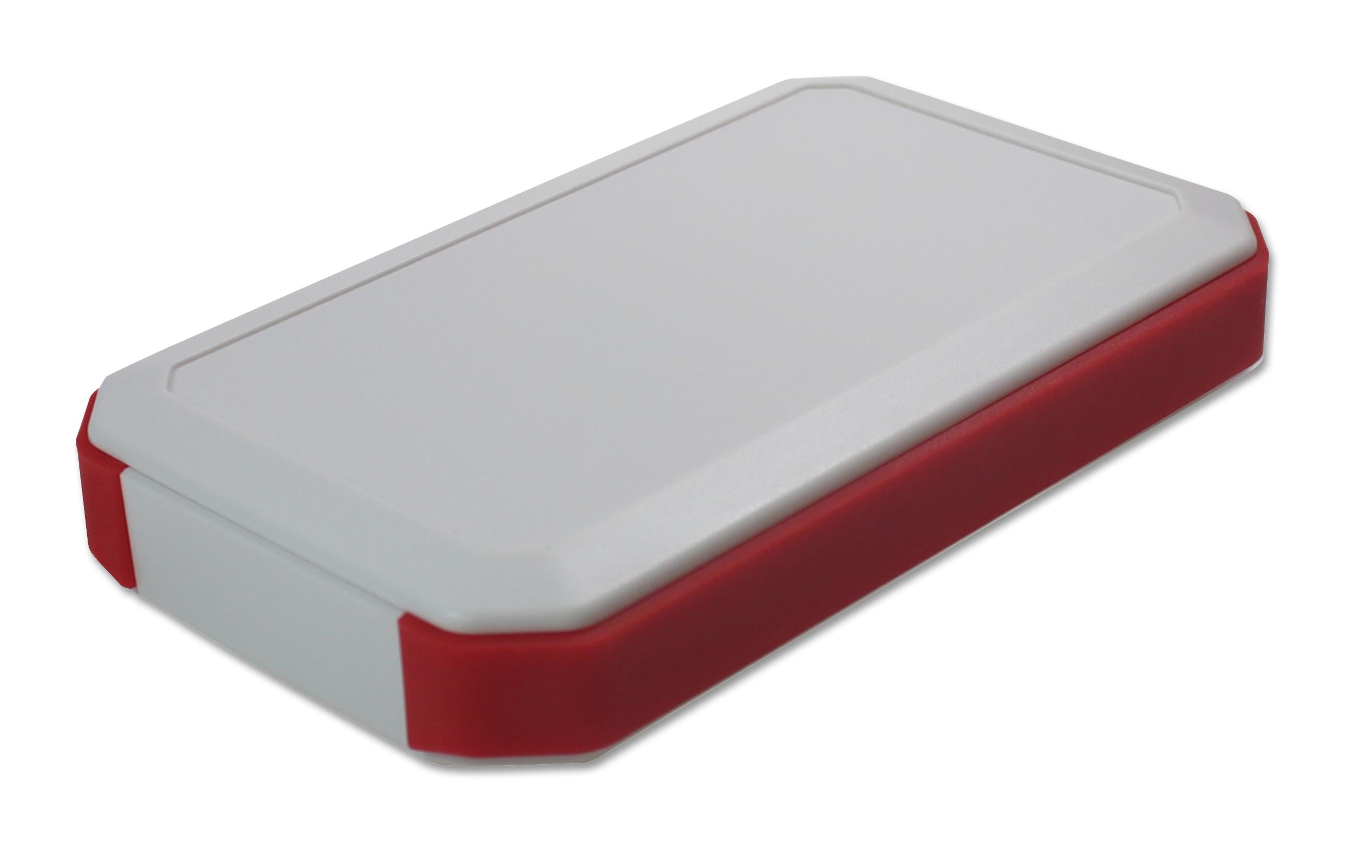 WH145-25-M3-WR HANDHELD ENCLOSURE, ABS, WHITE/RED TAKACHI