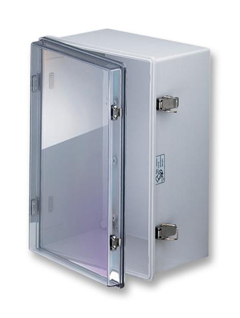 NBA10162 ENCLOSURE, WALL MNT, HINGED DOOR, ABS/PC BUD INDUSTRIES