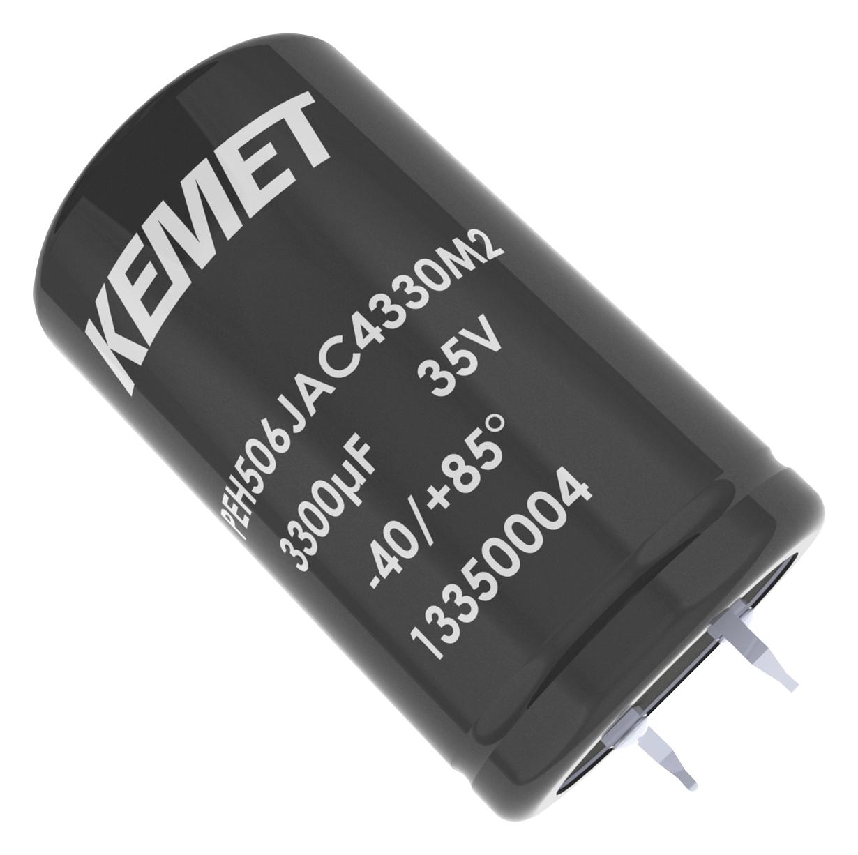 PEH506VAC3100M2 CAP, 100µF, 400V, ALU ELEC, SNAP-IN KEMET