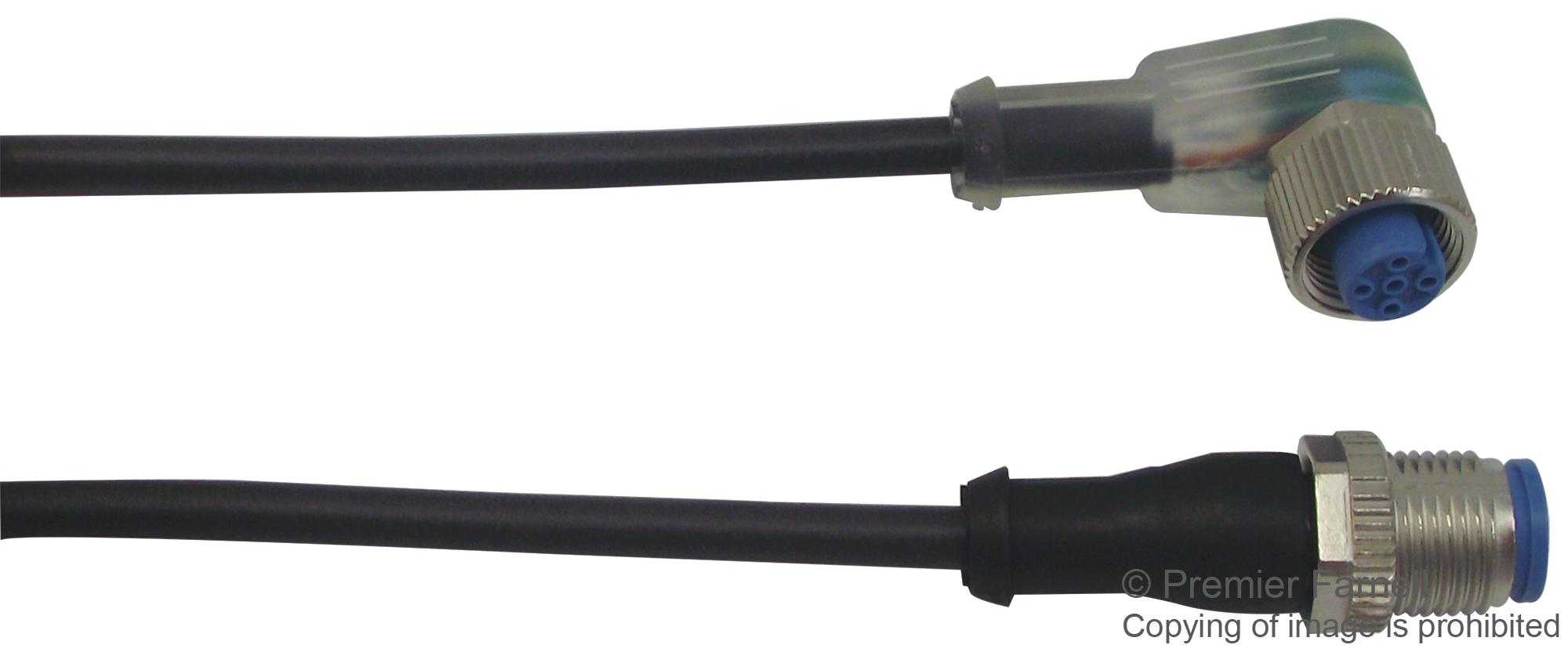 3-2273126-4 SENSOR CORD, 4P, M12 RCPT-PLUG, 1.5M TE CONNECTIVITY