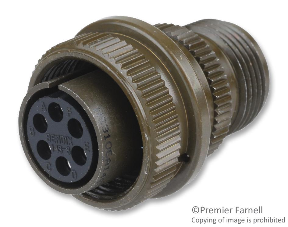 MS3106A10SL-4S CIRCULAR CONNECTOR, PLUG, 10SL-4, CABLE AMPHENOL INDUSTRIAL