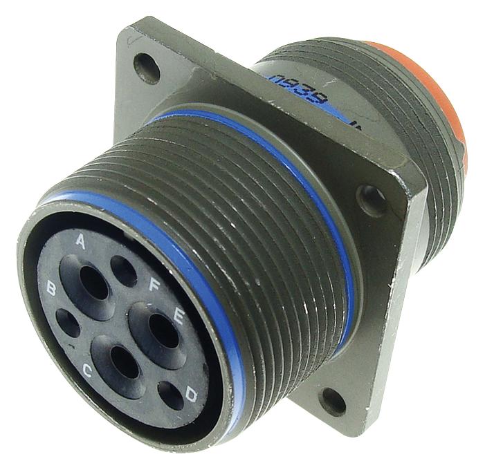 MS3450W20-19S CIRCULAR CONNECTOR, RCPT, 20-19, FLANGE AMPHENOL AEROSPACE