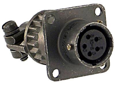 PT00A16-8SW-SR CIRCULAR CONNECTOR, RCPT, 16-8, FLANGE AMPHENOL