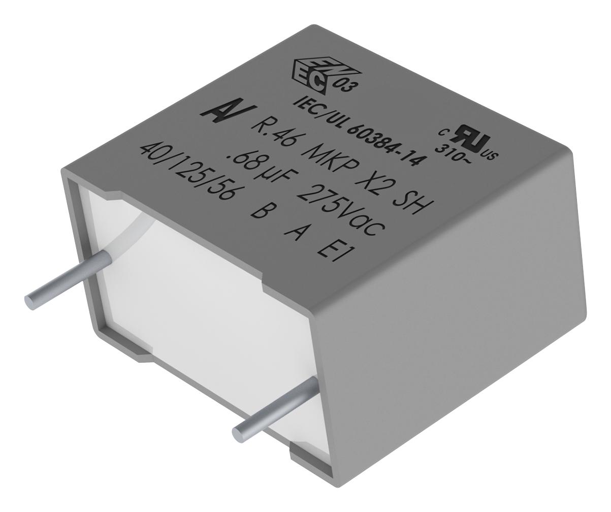 R46KI347040H1M CAP, 0.47µF, 20%, PP, RADIAL KEMET