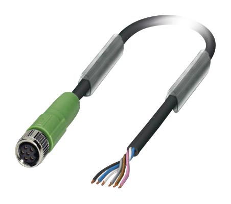 SAC-6P- 1,5-PUR/M 8FS SENSOR CORD, 6P, M8 RCPT-FREE END, 1.5M PHOENIX CONTACT