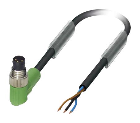 SAC-3P-M 8MR/1,5-PUR SENSOR CORD, 3P, M8 PLUG-FREE END, 1.5M PHOENIX CONTACT