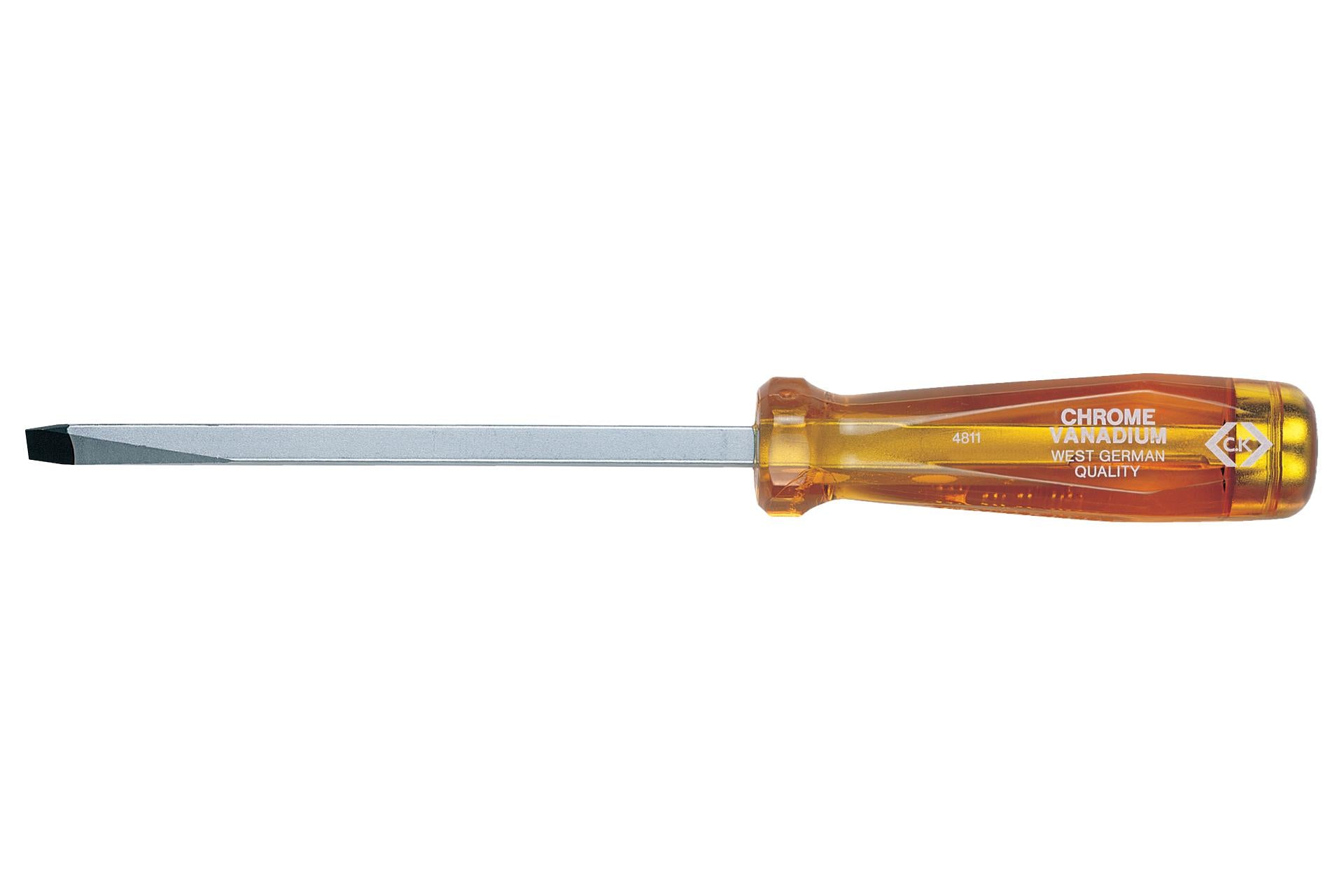 T4811 10 SCREWDRIVER, SLOTTED STRIKE THRO, 250MM CK TOOLS