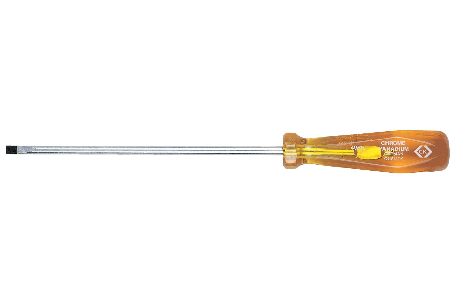 T4965 03 SCREWDRIVER, SLOTTED PARALLEL, 75MM CK TOOLS