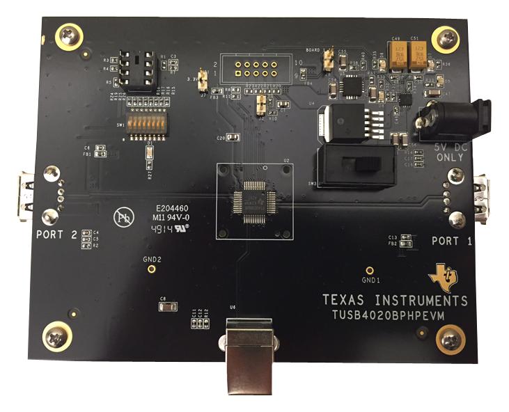 TUSB4020BPHPEVM EVALUATION BOARD, USB 2.0 HUB TEXAS INSTRUMENTS