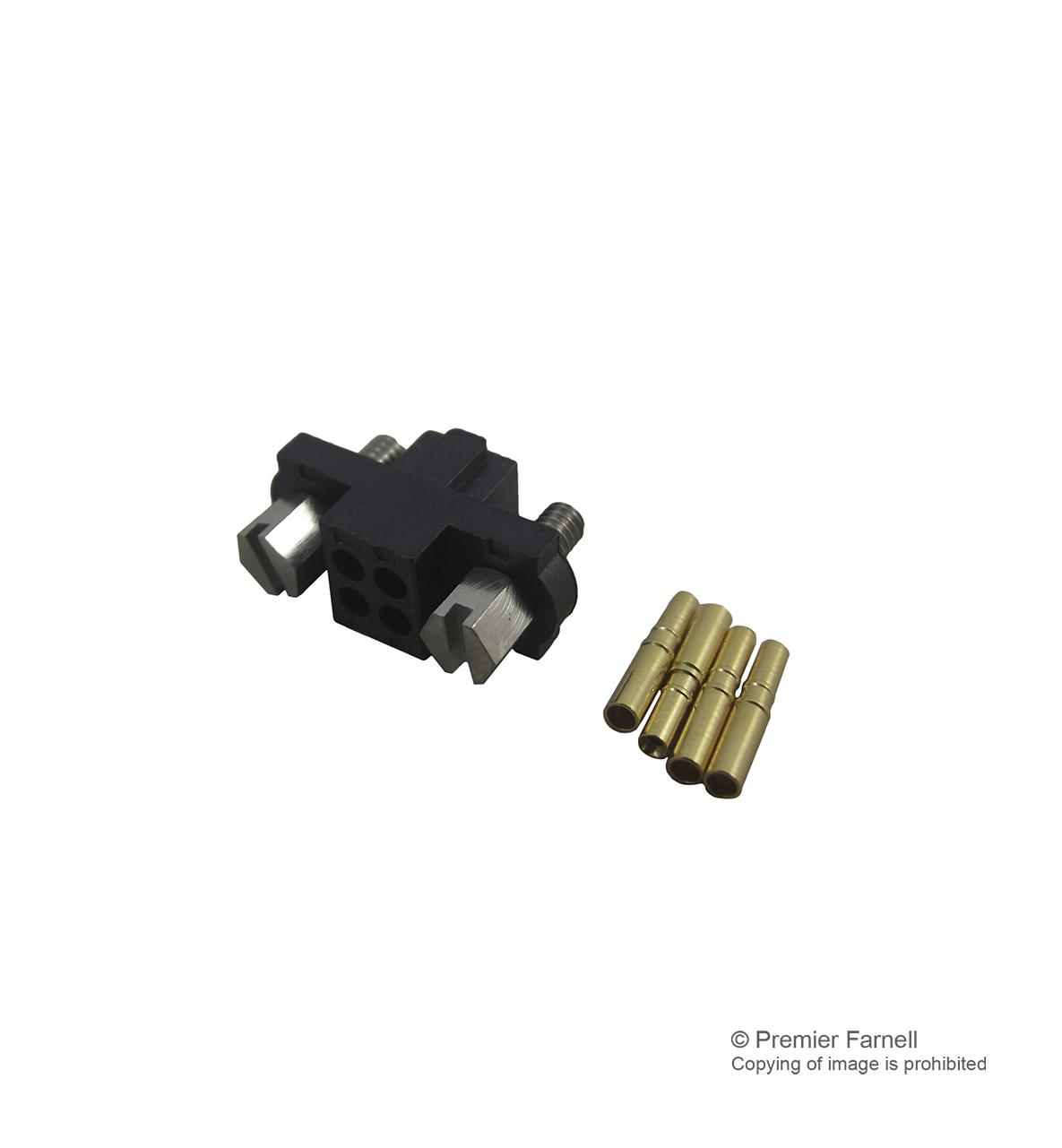 M80-4610405 CONNECTOR, RECEPTACLE, 4POS, 2ROW, 2MM HARWIN