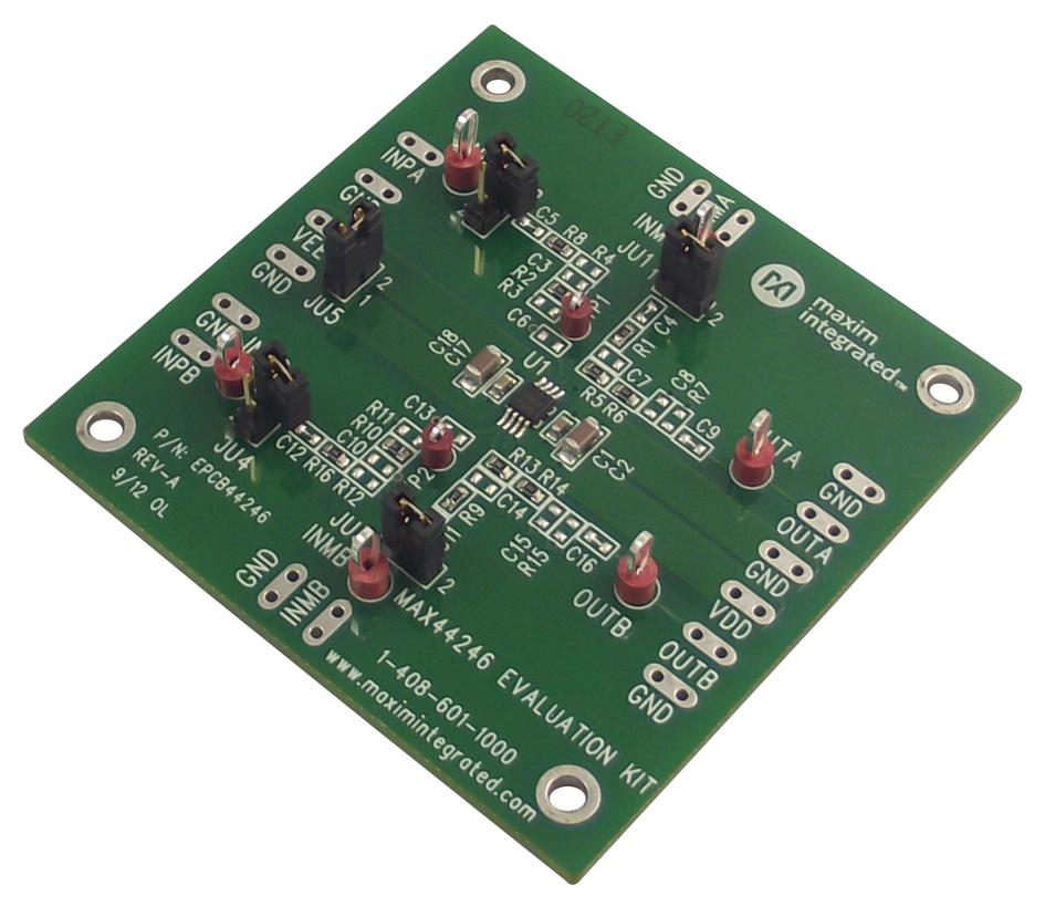 MAX44246EVKIT# EVALUATION BOARD, DUAL NON-INV OP-AMP MAXIM INTEGRATED / ANALOG DEVICES