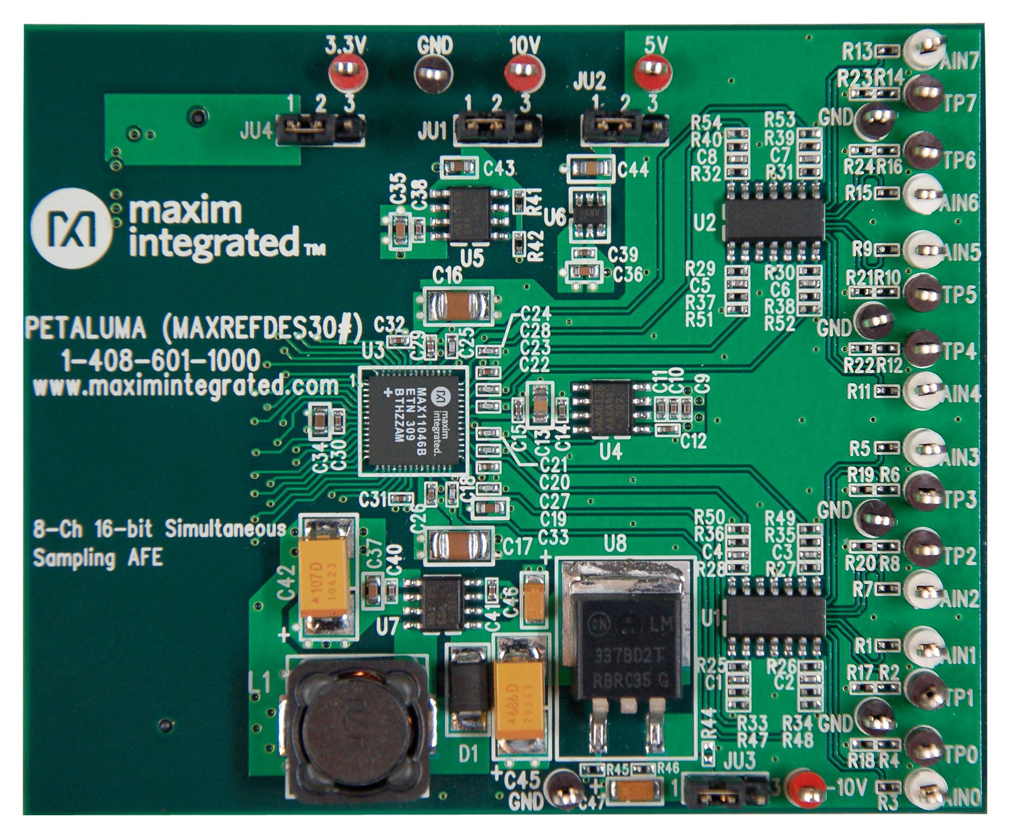 MAXREFDES30# REF DESIGN BRD, 16BIT ANALOGUE FRONT END MAXIM INTEGRATED / ANALOG DEVICES