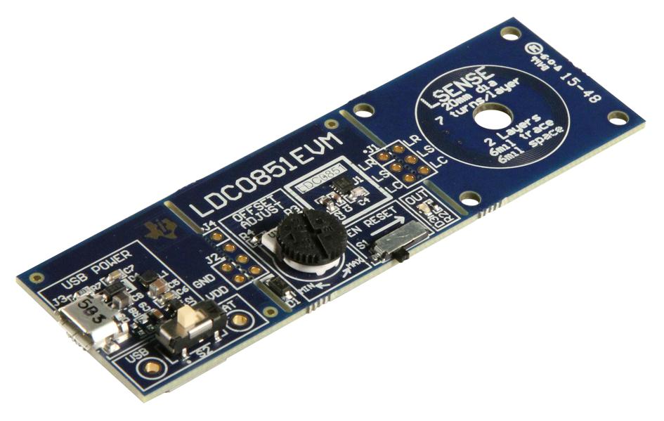 LDC0851EVM EVALUATION BOARD, INDUCTIVE SWITCH TEXAS INSTRUMENTS