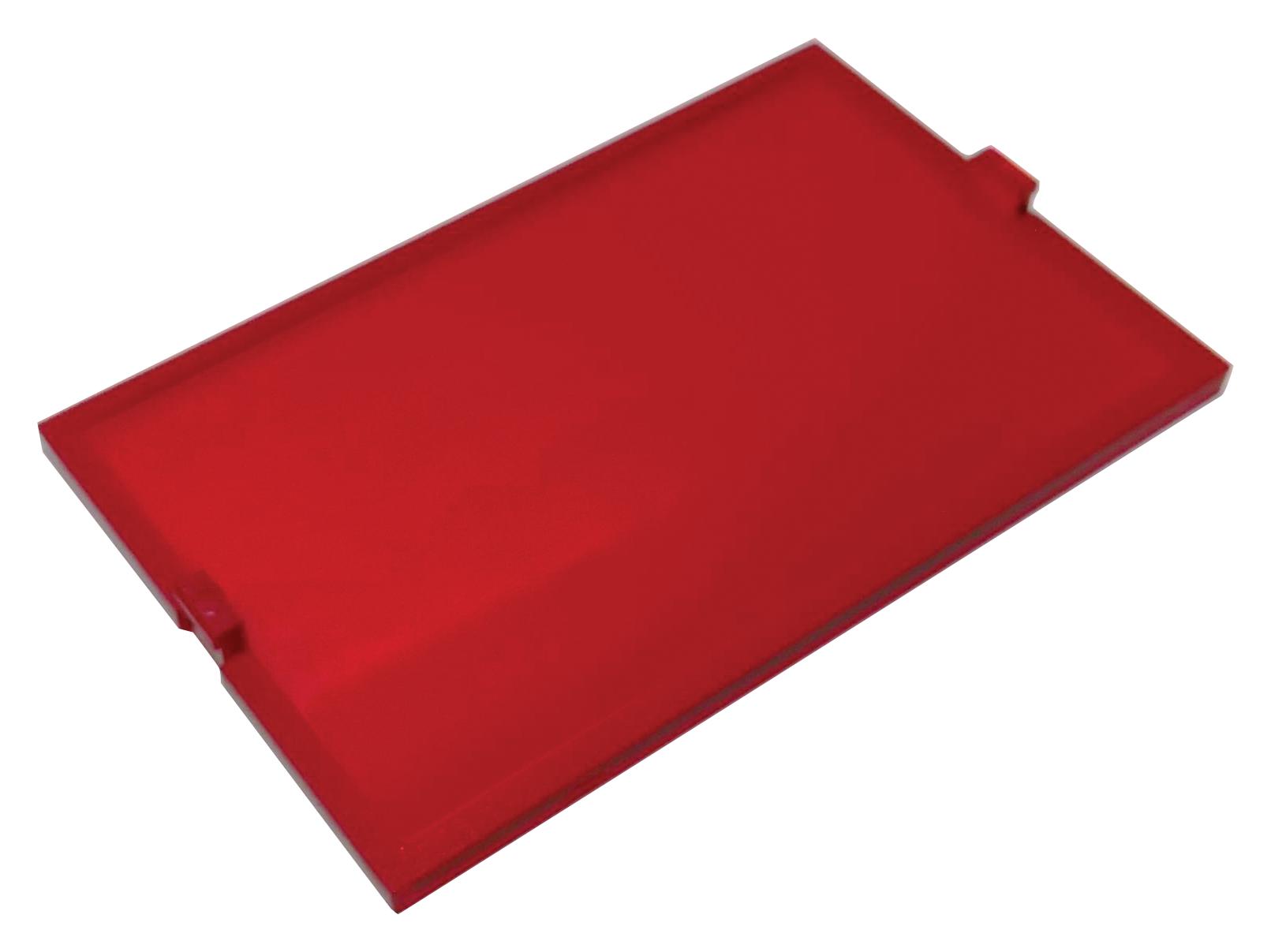 MC001151 COVER, 42MM X 66.8MM X 2.5MM, PC, RED MULTICOMP PRO