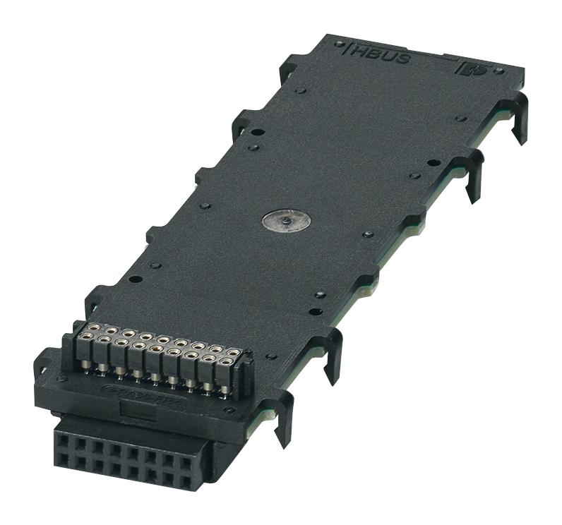 HBUS 107,6-16P-1S BK DIN RAIL CONNECTOR, 107.6MM, POLYAMIDE PHOENIX CONTACT