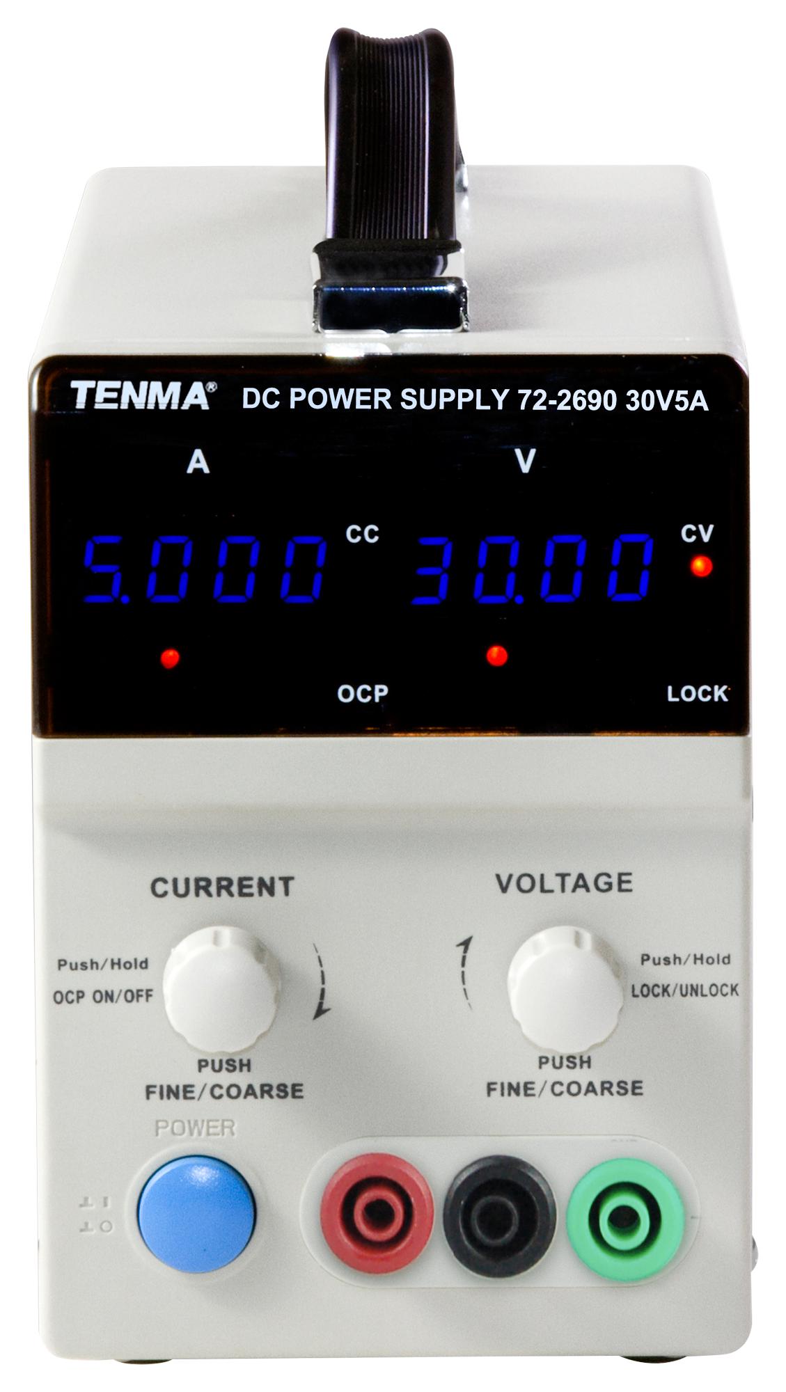72-2690 BENCH POWER SUPPLY, 1-CH, 30V, 5A, ADJ TENMA
