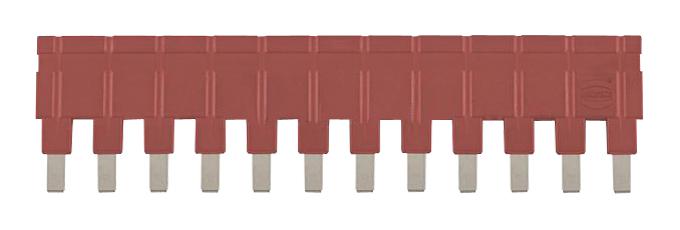 09330009840 JUMPER, 12POS, 16A, 6.7MM, RED HARTING