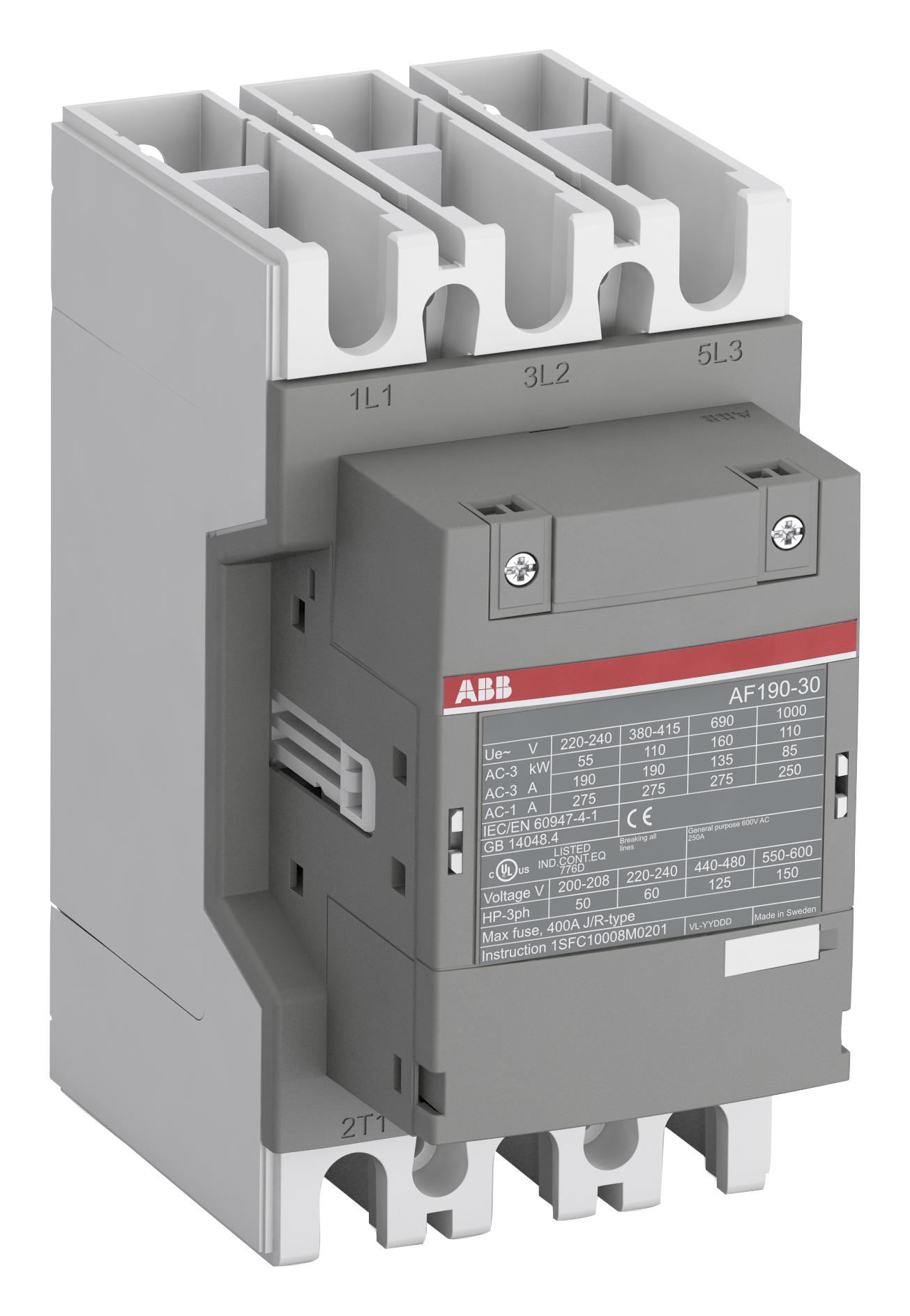 AF190-30-11-11 CONTACTOR, 3PST-NO, 1KV, DINRAIL ABB