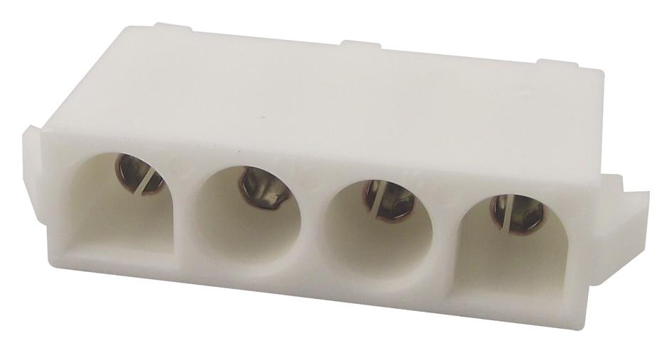 350826-1 CONN, SOCKET HEADER, 4POS, 1ROW, 6.35MM AMP - TE CONNECTIVITY