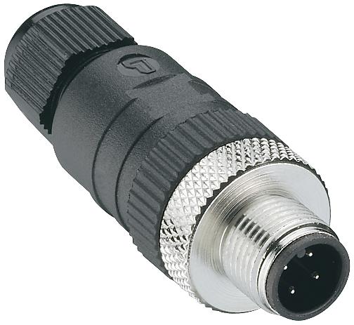 RSC 4/7 FIELD ATTACHABLE CONNECTOR, M12, 4POS LUMBERG AUTOMATION