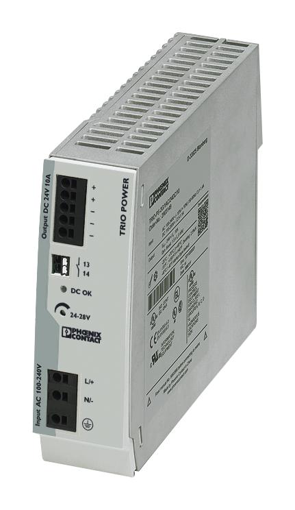 2903149 POWER SUPPLY, AC-DC, 24V, 10A PHOENIX CONTACT