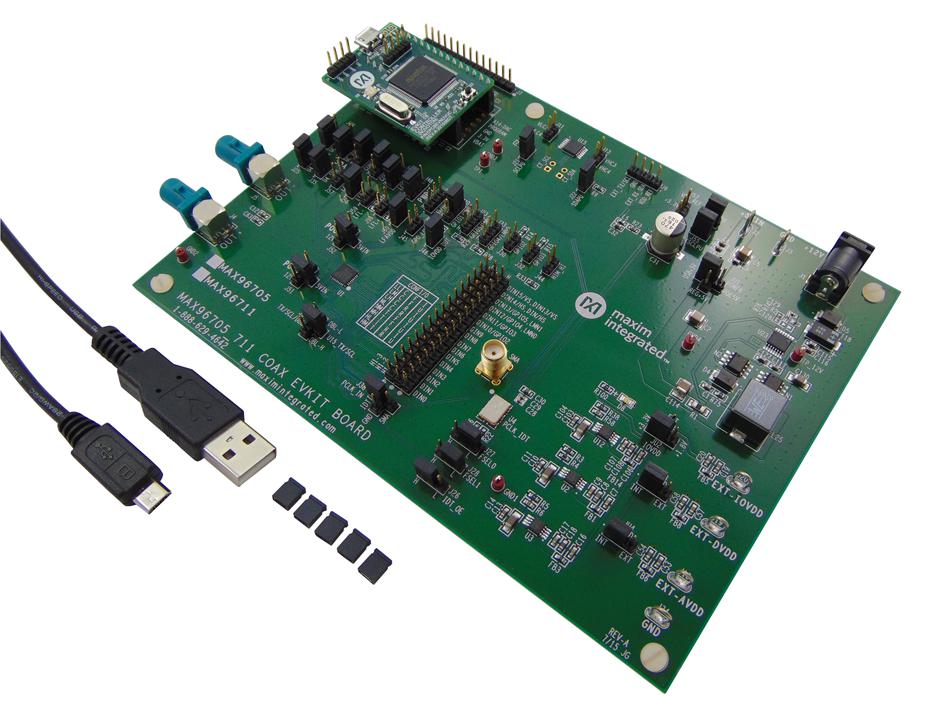 MAX96705COAXEVKIT# EVALUATION BOARD, SERDES MAXIM INTEGRATED / ANALOG DEVICES