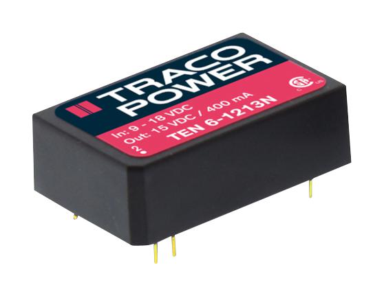 TEN 6-1211N DC-DC CONVERTER, 5V, 1.2A TRACO POWER