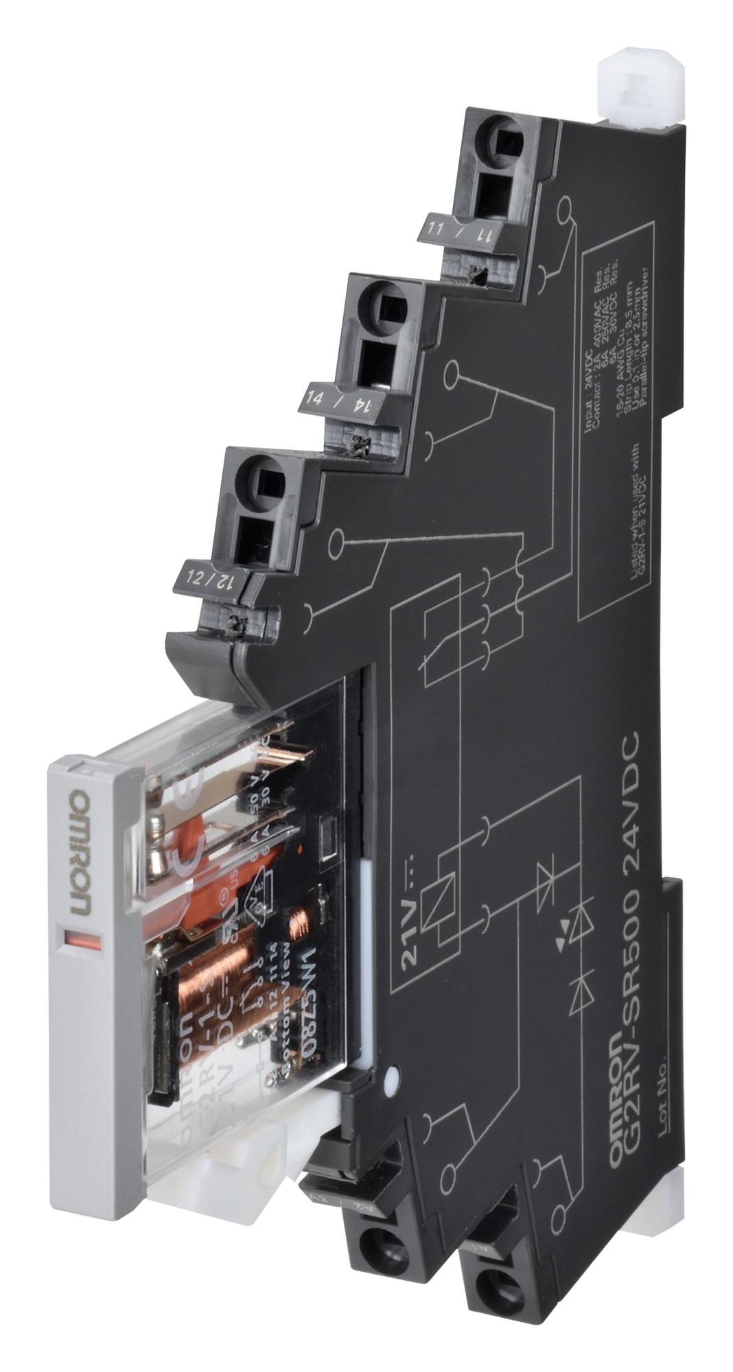 G2RV-SR500 AC230 POWER RELAY, 230VAC, 6A, SPDT, DIN RAIL OMRON